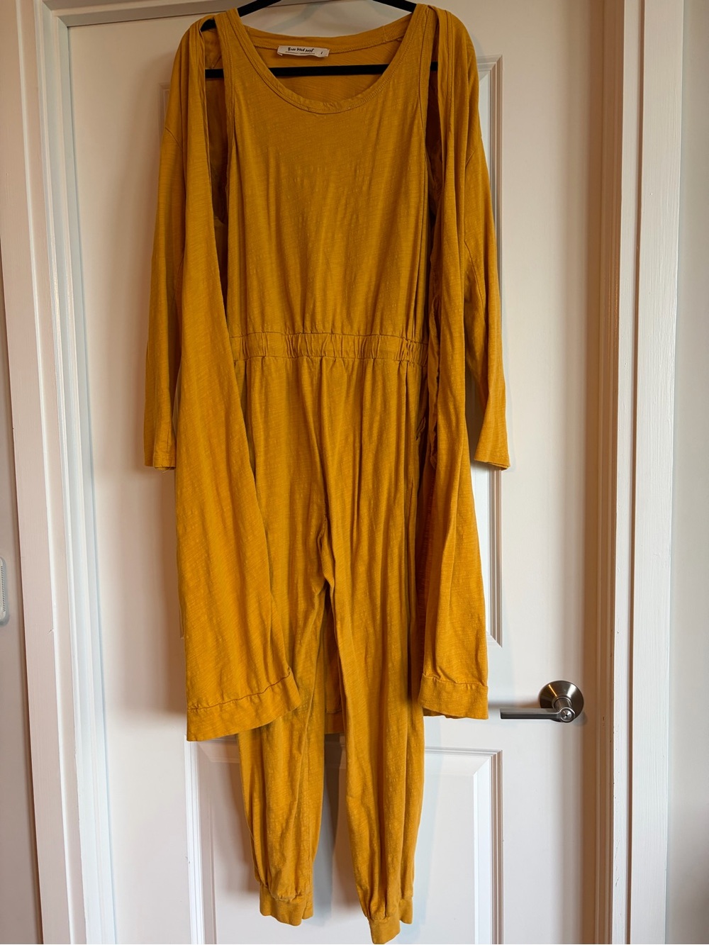 Three Bird Nest Mustard Yellow Long Sleeve Jumpsuit